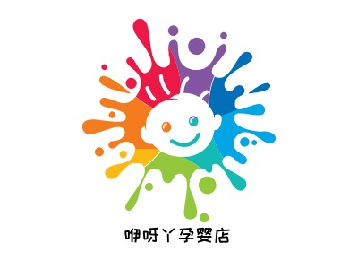 咿呀丫孕嬰店LOGO設(shè)計