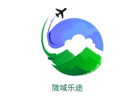 陇域乐途logo标志设计