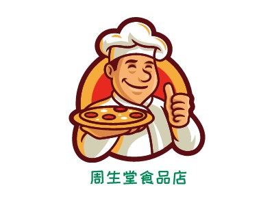 周生堂食品店LOGO設計