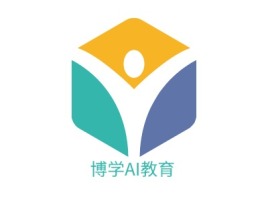 博学AI教育logo标志设计