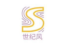世纪风门店logo设计