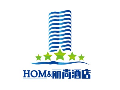 HOM&麗尚酒店LOGO設(shè)計