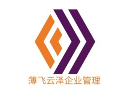薄飞云泽企业管理logo标志设计