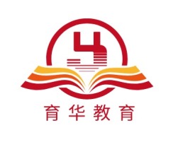 育 华 教 育logo标志设计