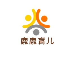 鹿鹿育儿logo标志设计