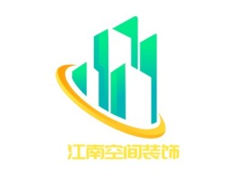 江南空间装饰企业标志设计