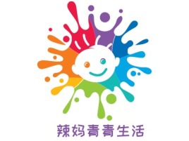 辣妈青青生活门店logo设计
