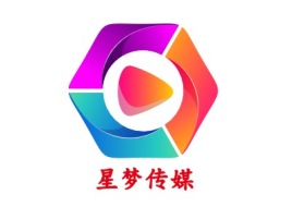 星梦传媒logo标志设计