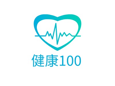 健康100LOGO設(shè)計(jì)