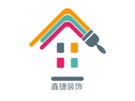 鑫捷装饰公司logo设计