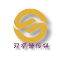 双福誉传媒logo标志设计