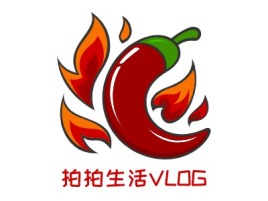 拍拍生活VLOG店铺logo头像设计
