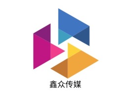 鑫众传媒logo标志设计