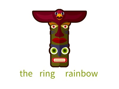 the  ring   rainbowLOGO設計