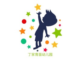 丁家育苗幼儿园logo标志设计