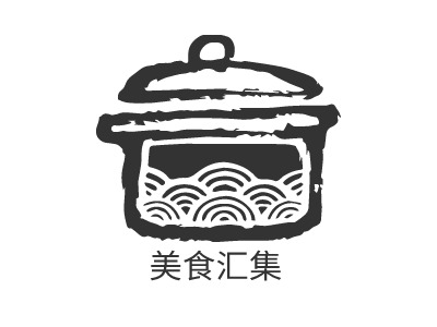 美食匯集LOGO設(shè)計(jì)