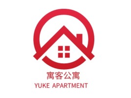寓客公寓名宿logo设计