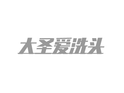 大圣愛洗頭LOGO設(shè)計