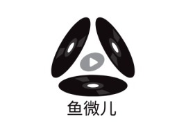 鱼微儿logo标志设计