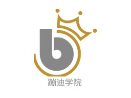 蹦迪学院logo标志设计