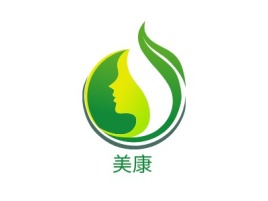 河北美康门店logo设计