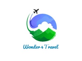 Wonder 4 Travel logo标志设计