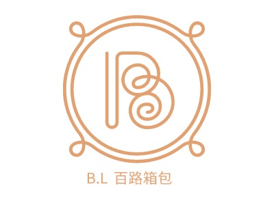 B.L 百路箱包店铺标志设计