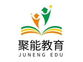 聚能教育logo标志设计