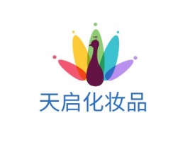 天启化妆品门店logo设计