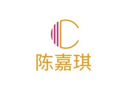 陈嘉琪logo标志设计