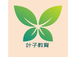 叶子教育logo标志设计