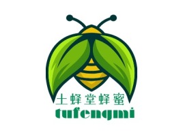 土蜂堂蜂蜜tufengmi品牌logo设计