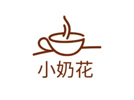 内蒙古小奶花店铺logo头像设计