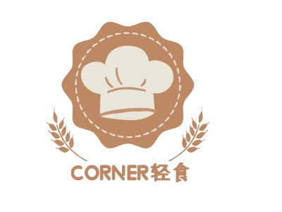 CORNER轻食店铺logo头像设计