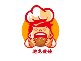 北京抱龙俊娃品牌logo设计