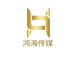 鸿海传媒logo标志设计