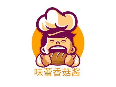 味蕾香菇醬LOGO設計