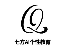 七方AI个性教育logo标志设计