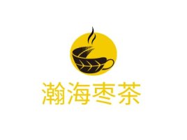 瀚海枣茶店铺logo头像设计