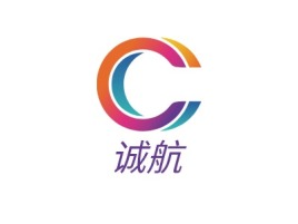 诚航公司logo设计