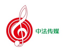 广东中法传媒logo标志设计