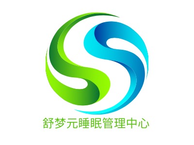 舒梦元睡眠管理中心品牌logo设计