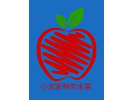 小龙家种的水果品牌logo设计