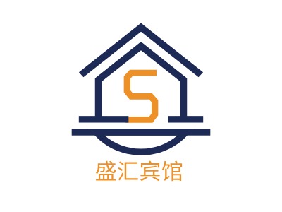 盛汇宾馆名宿logo设计