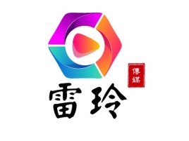 雷玲传媒logo标志设计