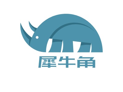 犀牛角logo标志设计