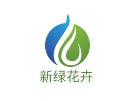 新绿花卉品牌logo设计