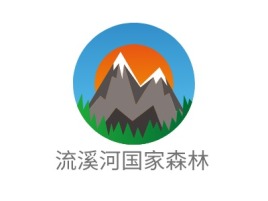 广东流溪河国家森林logo标志设计