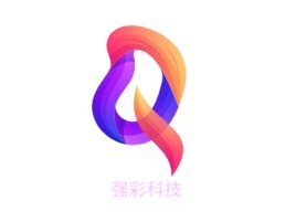 强彩科技公司logo设计