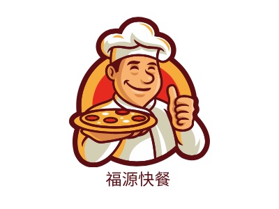 福源快餐店铺logo头像设计